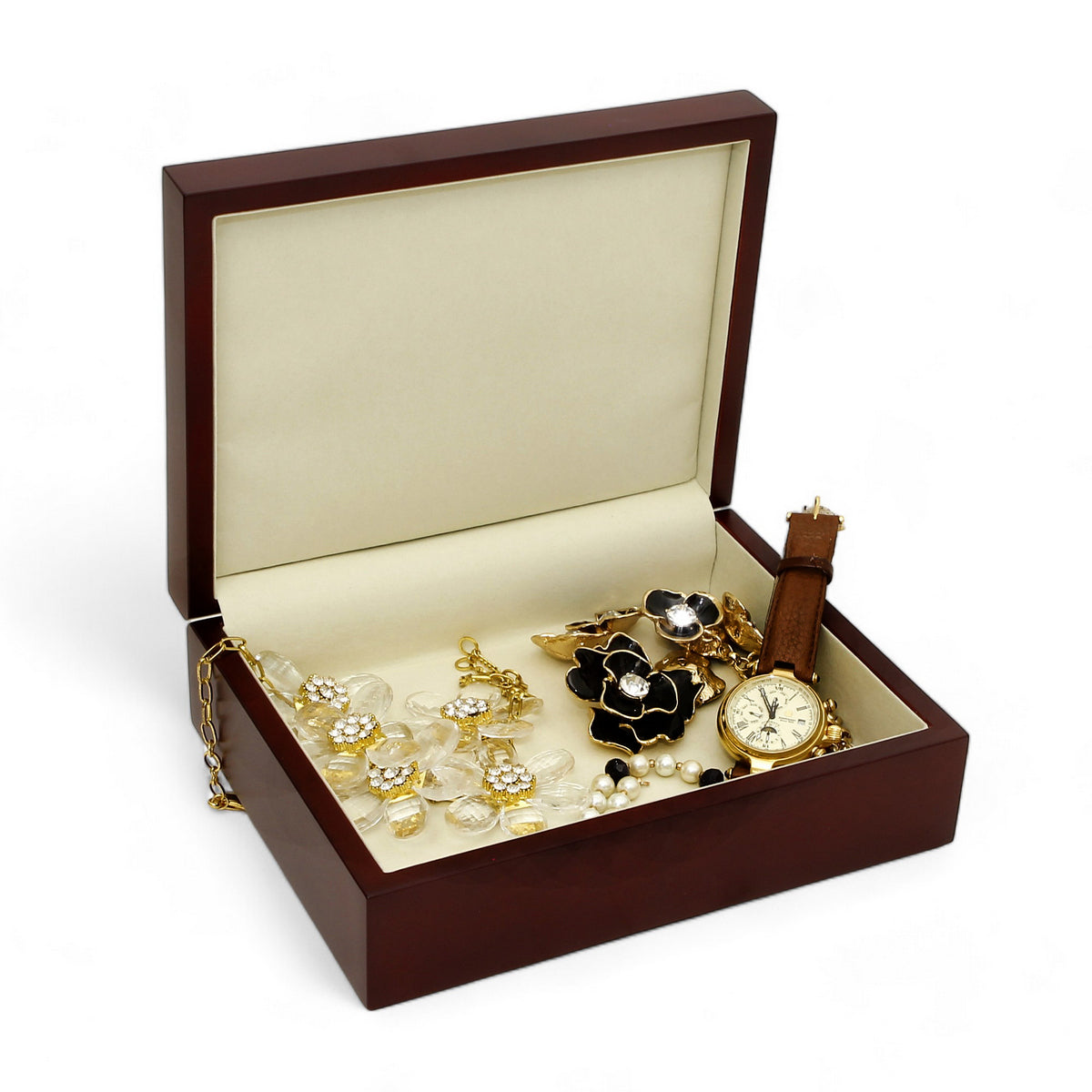 SUBLIMART: Wood Box Lined large wood box with printed tile - Opera "Winwood Inspiration"