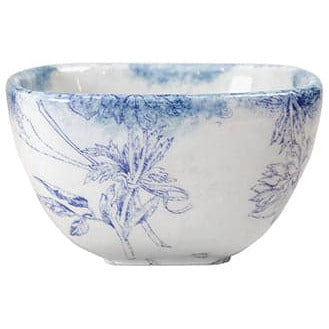 ARTE ITALICA: Giulietta Square Cereal Bowl Blue/White
