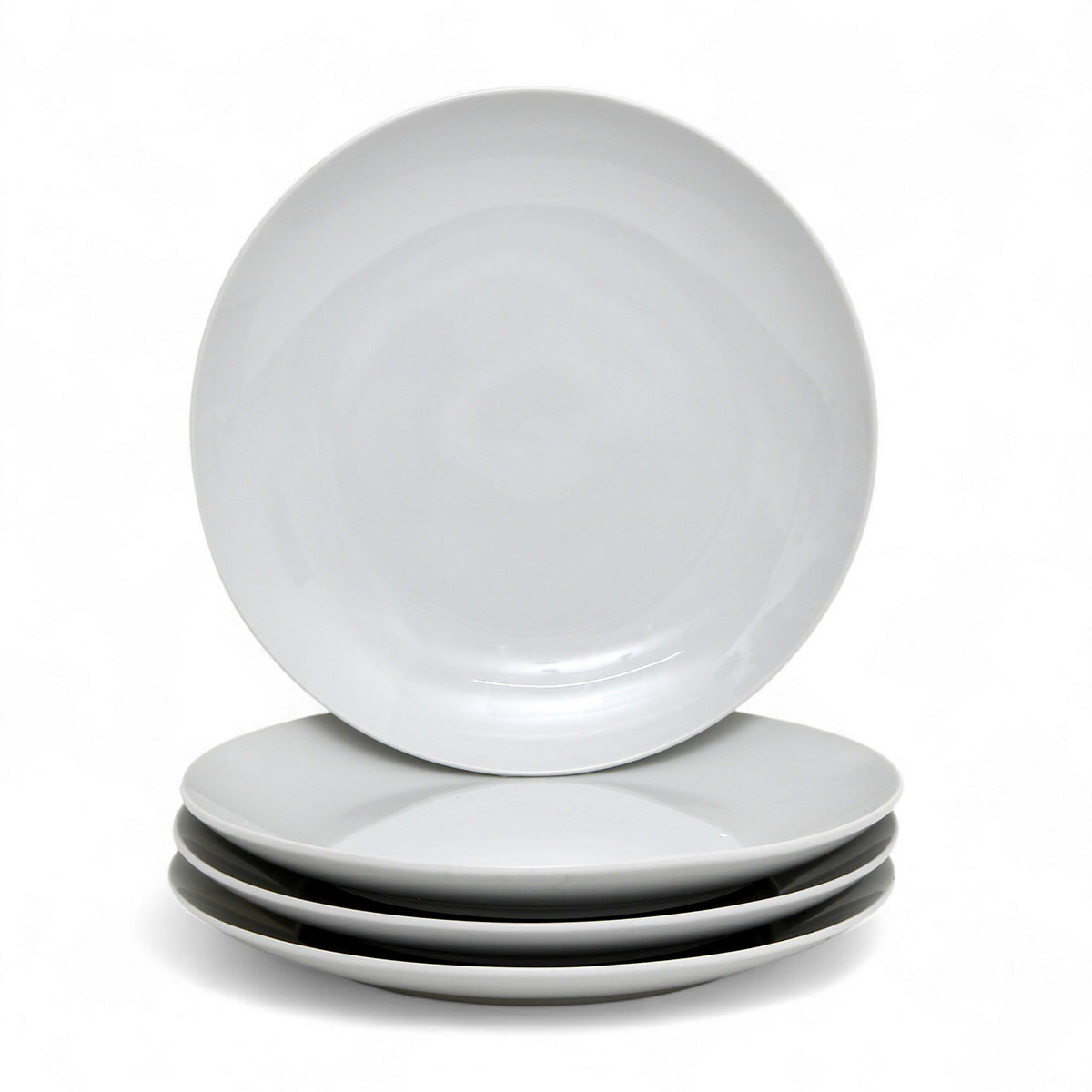 PORCELLAIN: Multi Purpose Dinner Plate/Shallow Bowl - Final Clearance Price - SET of 4 (10.25" Diam.)
