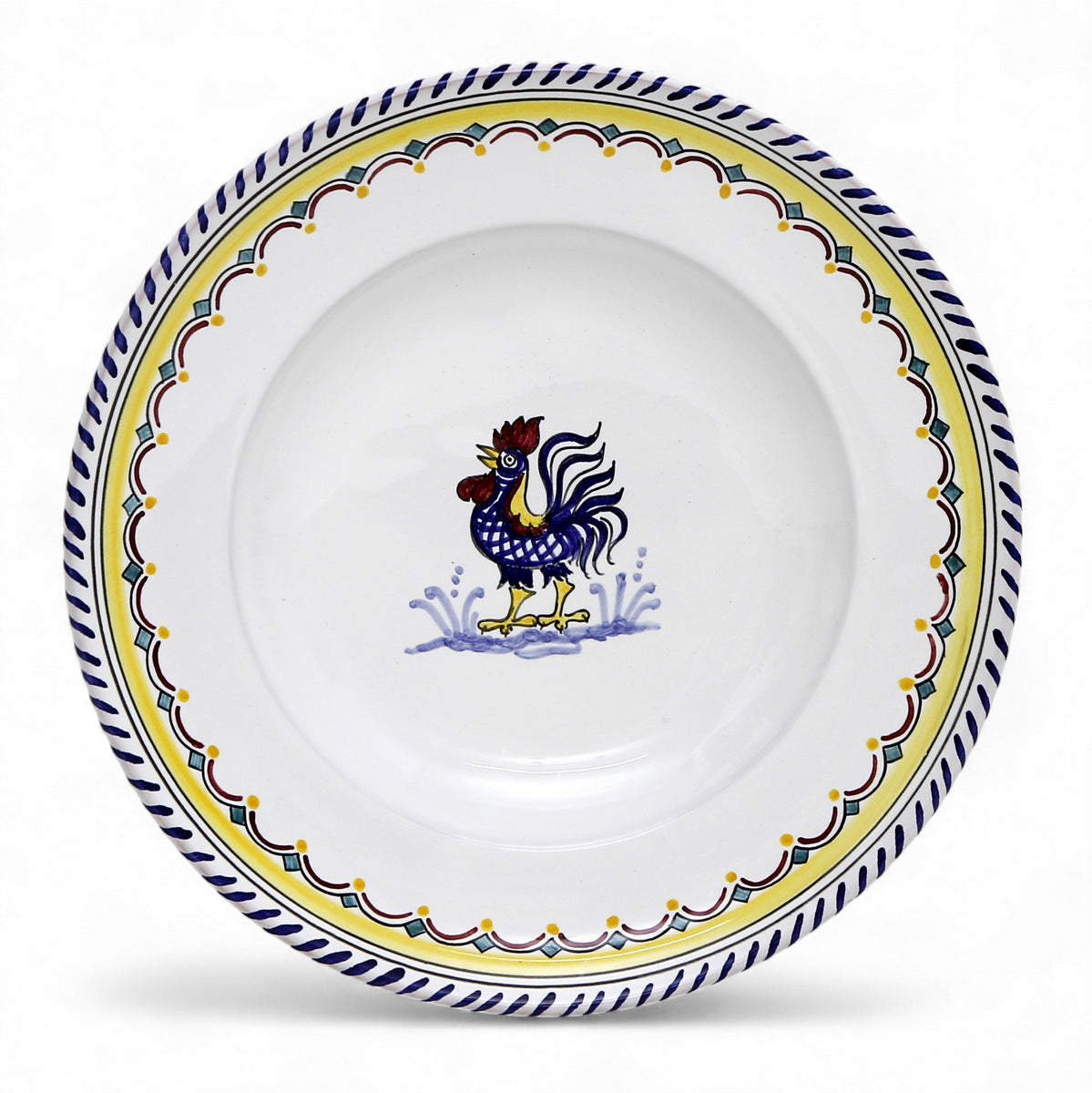 ORVIETO BLUE ROOSTER SIMPLE: Dinner Plate