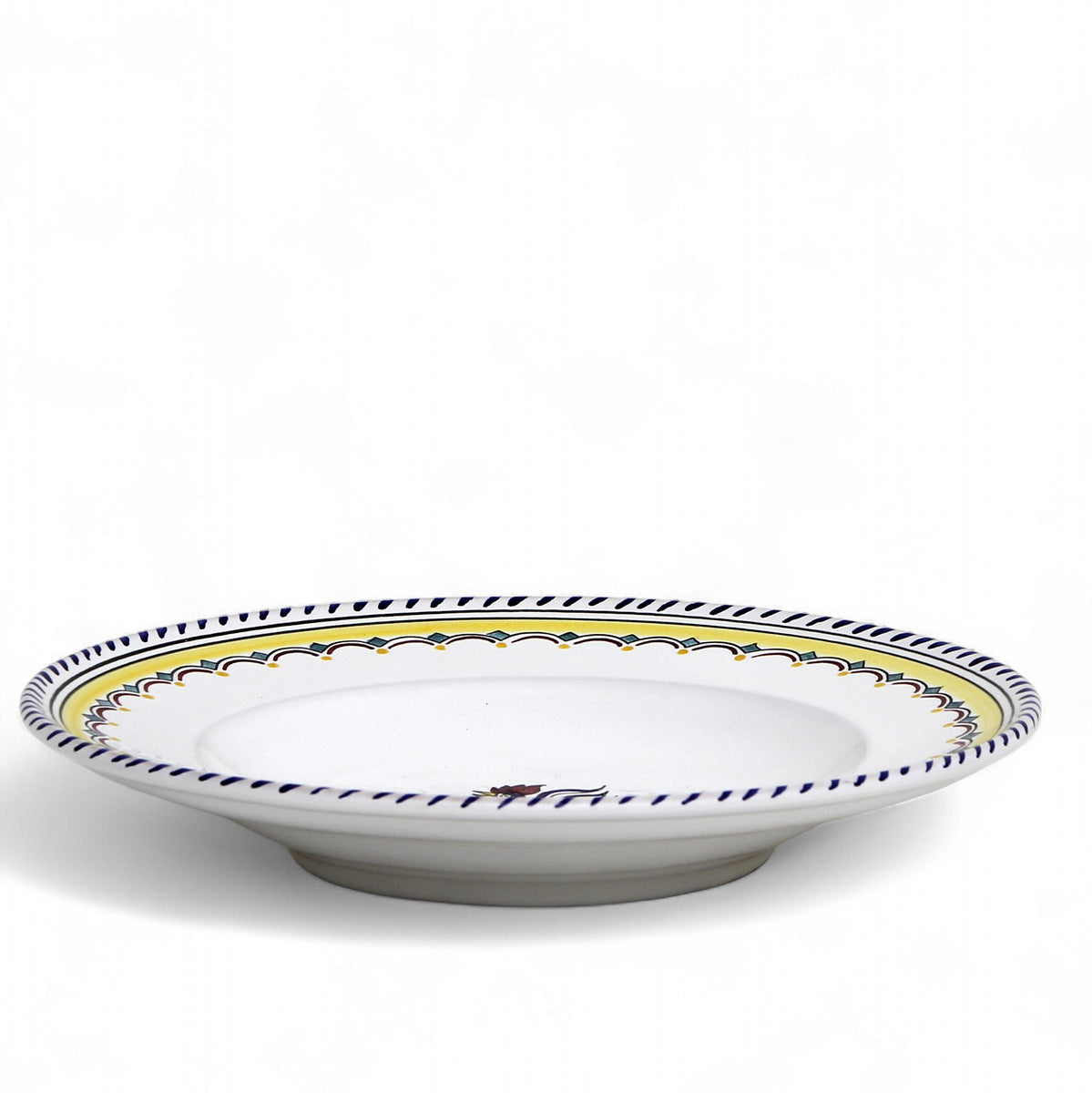 ORVIETO BLUE ROOSTER SIMPLE: Pasta/Soup Rimmed Bowl Plate