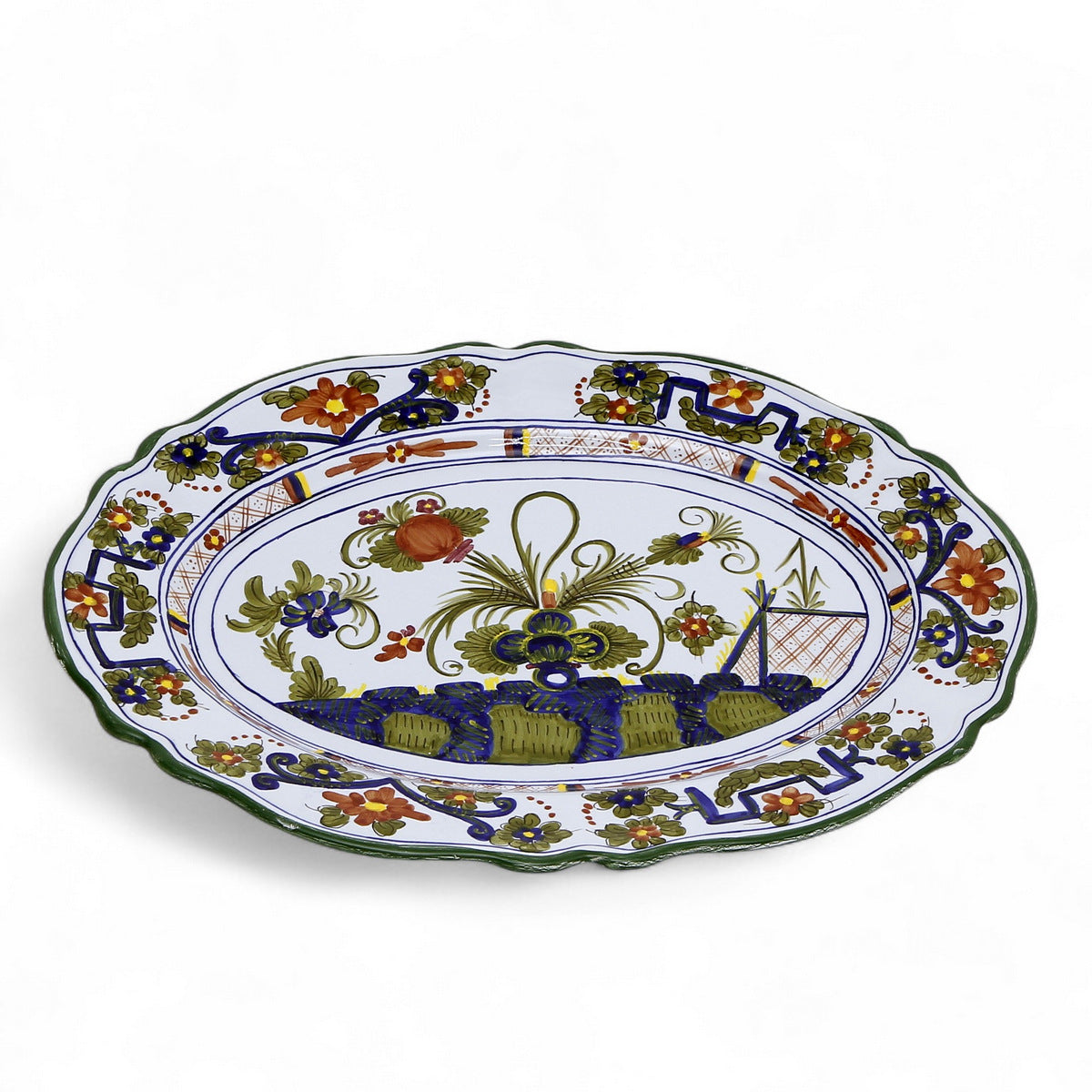 FAENZA-CARNATION: Large Oval platter