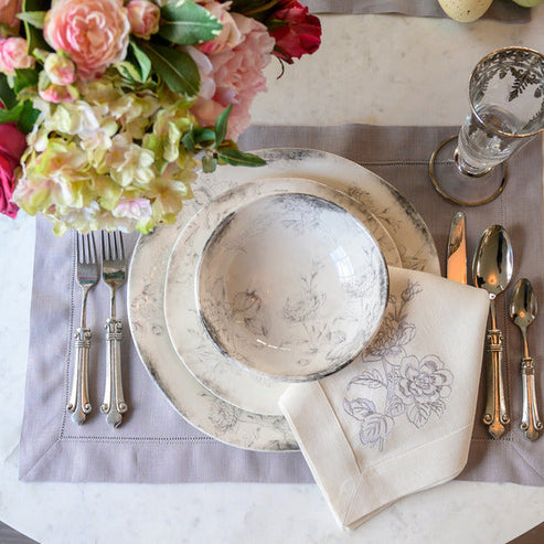 ARTE ITALICA: Giulietta Cereal Bowl Gray/White