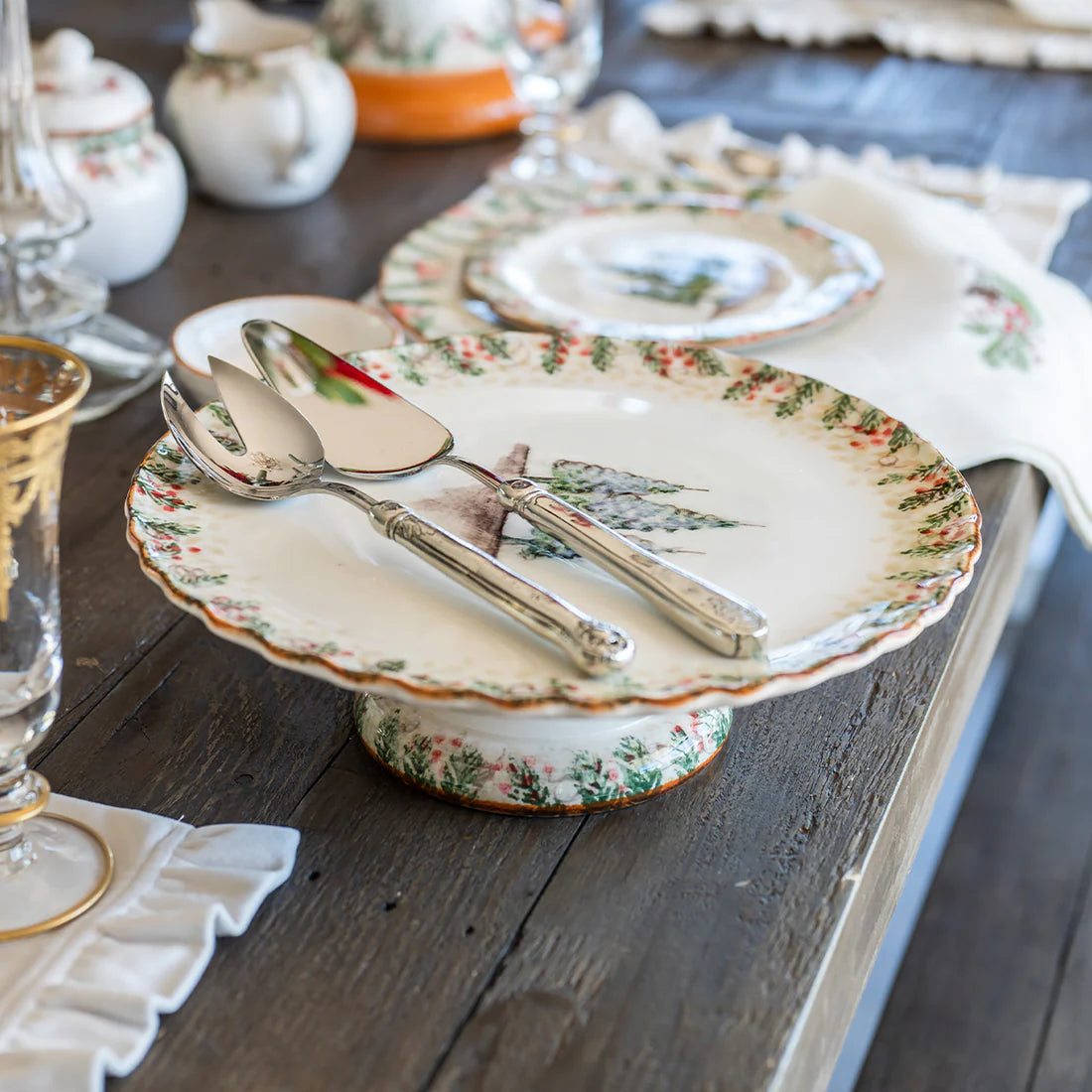 ARTE ITALICA: Natale Cake Stand - tops-selection.shop