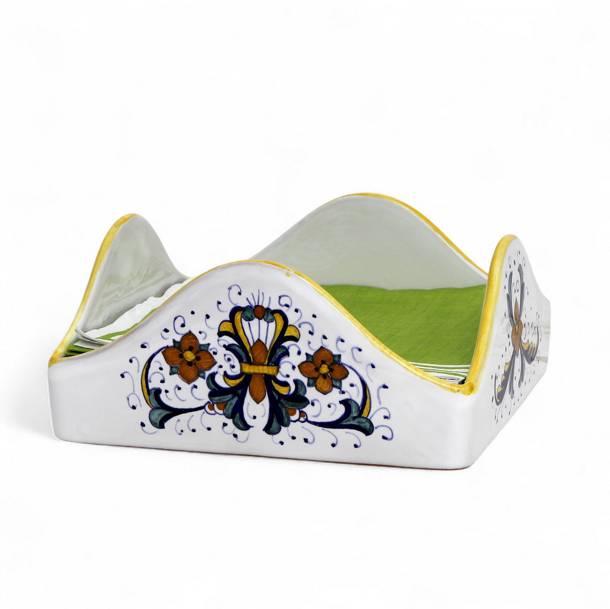 RICCO DERUTA CLASSICO: Square Napkins Holder Large (For Dinner Size napkins (8"x8"))