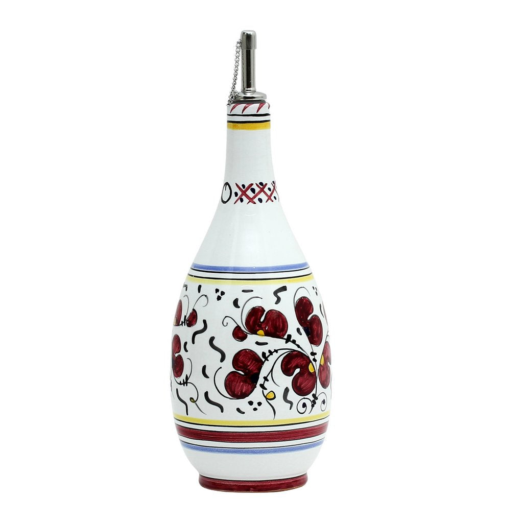 ORVIETO RED ROOSTER: Olive Oil Bottle Dispenser - tops-selection.shop