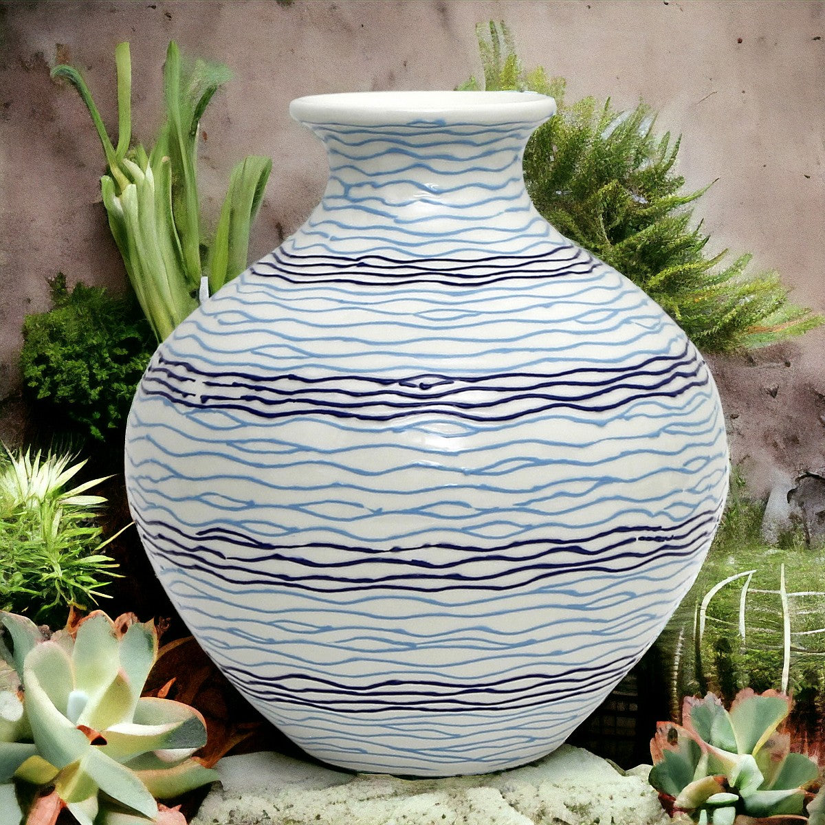 MARE BLU: Large Shaped Traditional Vase - tops-selection.shop