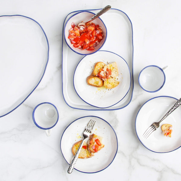 VIETRI: Aurora Edge Large Oval Platter