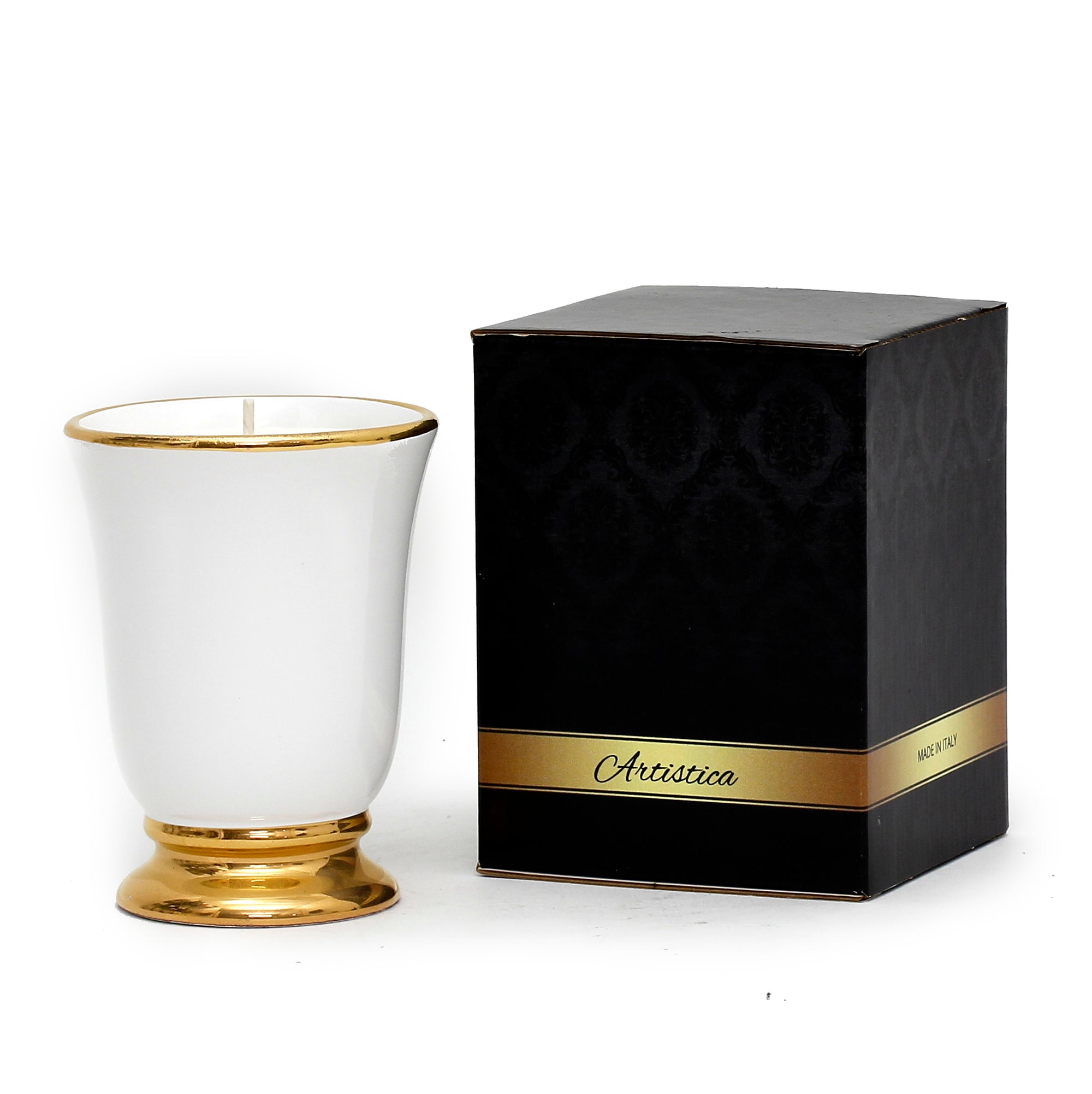 DERUTA ORO: Deluxe Precious Bell Cup Candle with Pure Gold Rim - tops-selection.shop