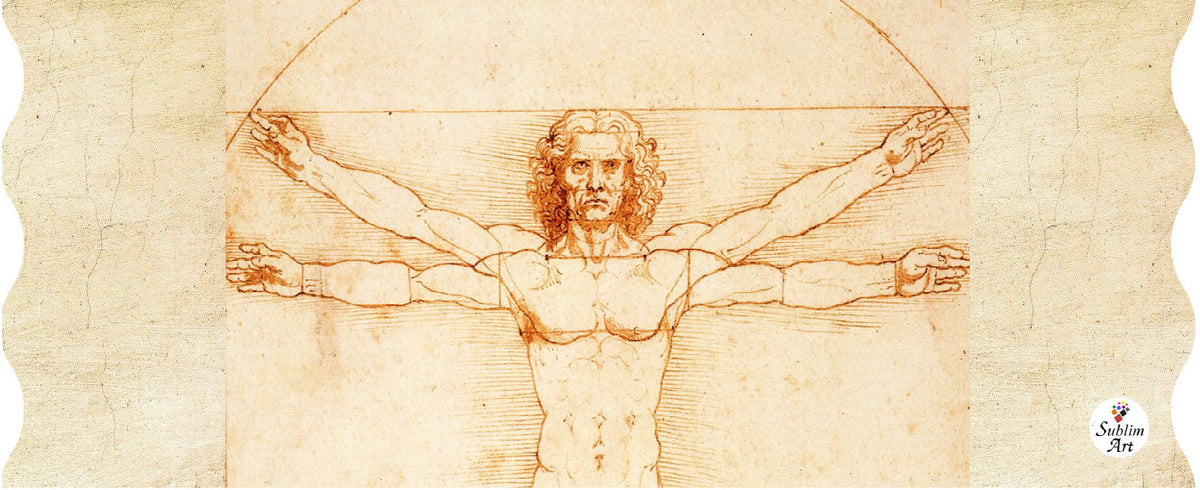 SUBLIMART: Affresco - Porcelain Soy Wax Candle 'Vitruvian Man' (Design #AFF11)