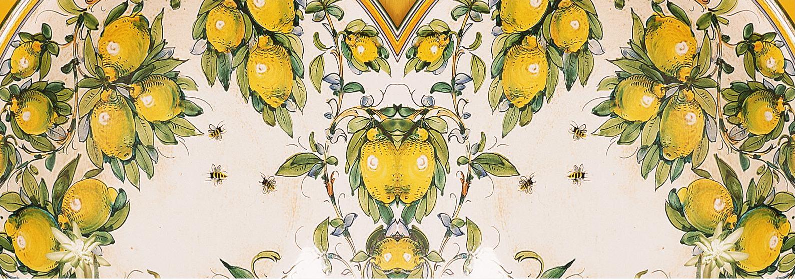 SUBLIMART: Deruta - Porcelain Soy Wax Candle 'Positano Lemons' (Design #DER23)