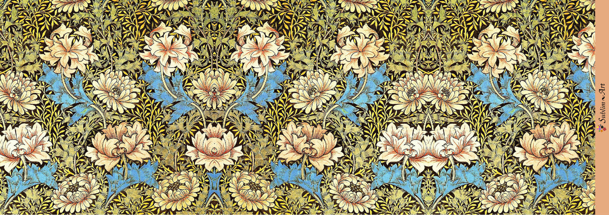 SUBLIMART: Floral - Porcelain Soy Wax Candle (Design #FLO13)