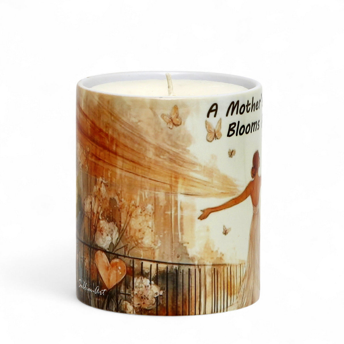 SUBLIMART: Mother's Day Candle "Mother's Love Blooms Forever!" by RC Designs