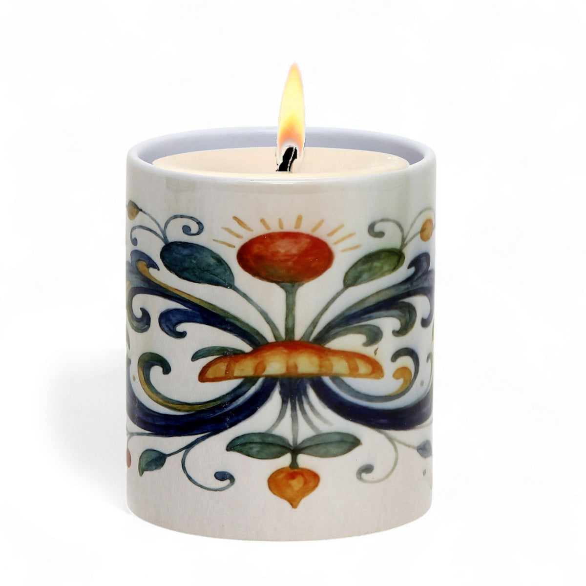 RICCO ITALIA DERUTA: Soy Wax Candle in the Ricco Italia Deruta Design by Mario Bruno.