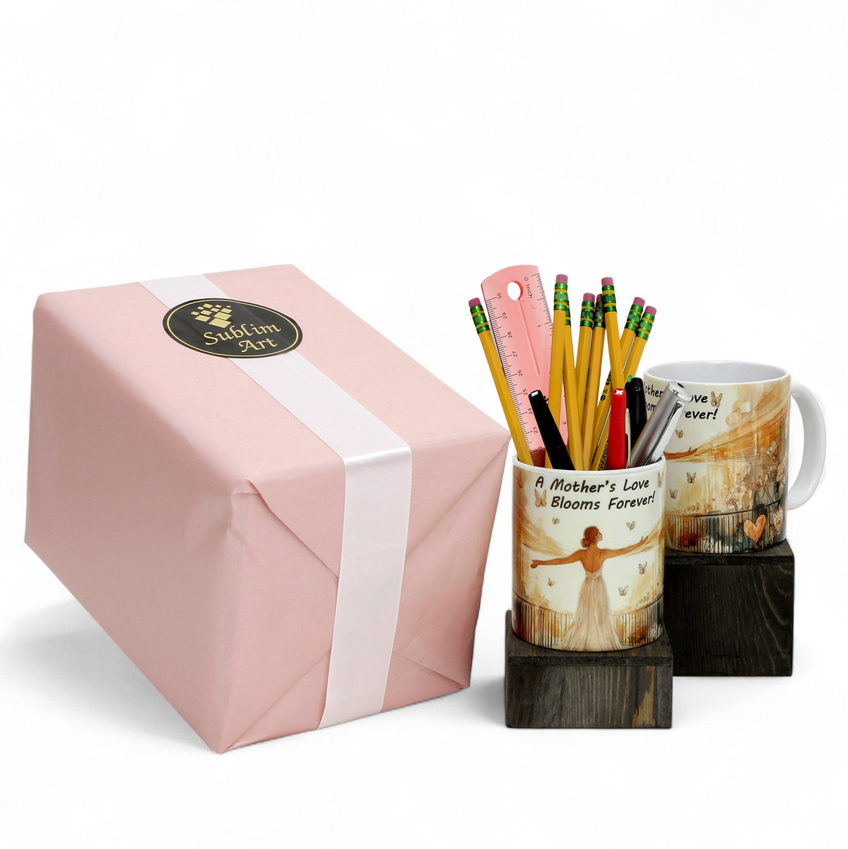 SUBLIMART: Mother's Day "Mother's Love Blooms Forever!" Bundle - Mug + Tumbler by RC Designs