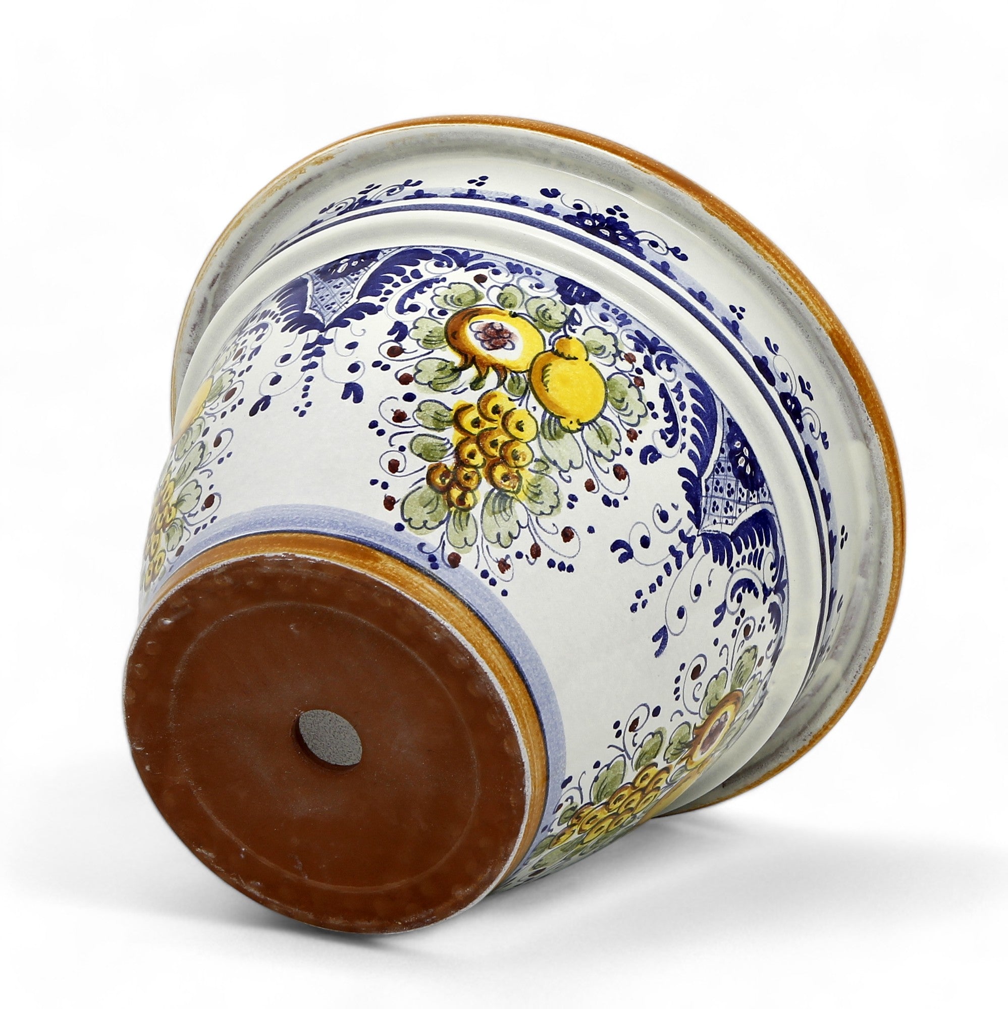 TOSCANA PLANTER: Round Tuscan planter/vase 'Campana' - Strong Terracotta indoor/outdoor freeze resistant - FRUTTINA Design