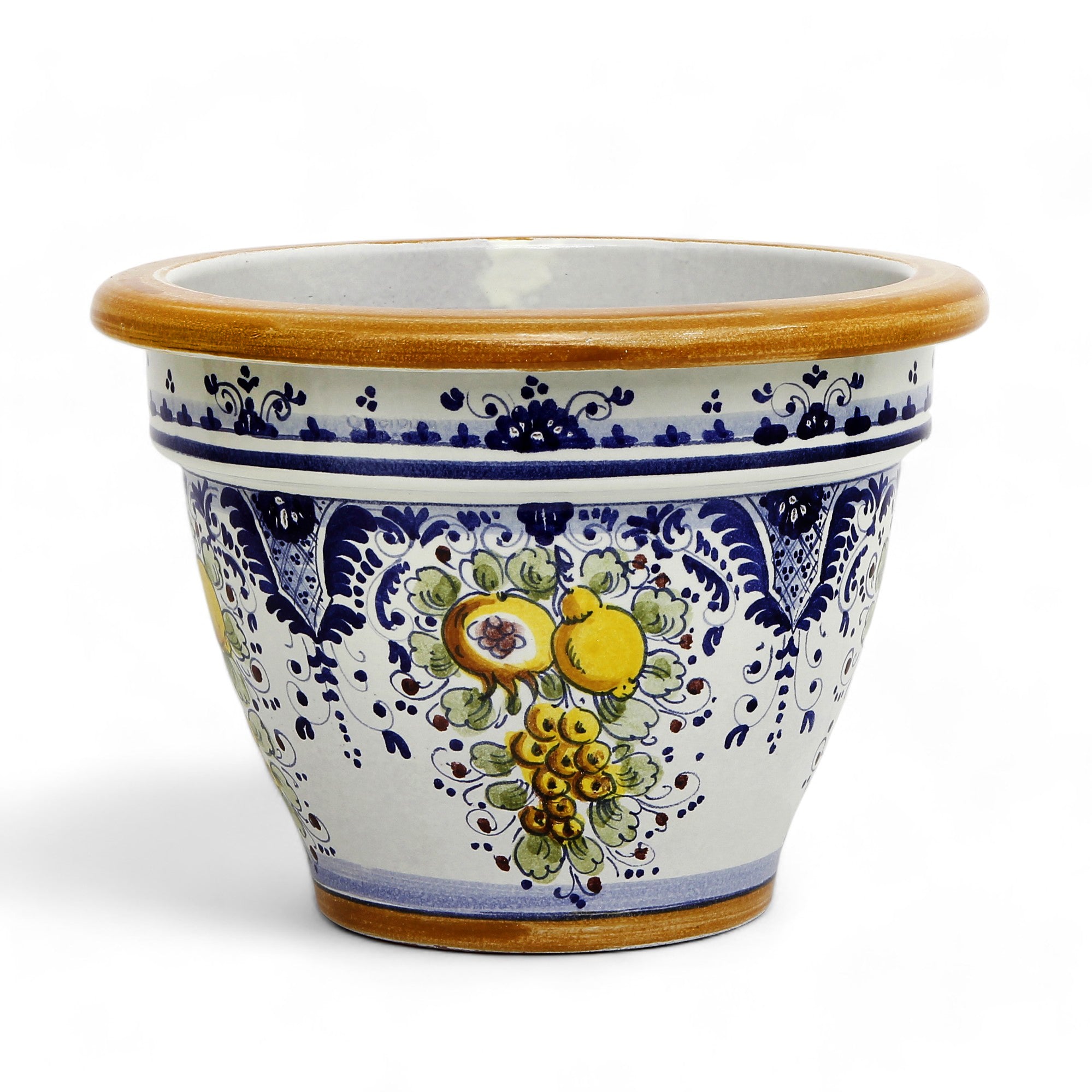 TOSCANA PLANTER: Round Tuscan planter/vase &#39;Campana&#39; - Strong Terracotta indoor/outdoor freeze resistant - FRUTTINA Design