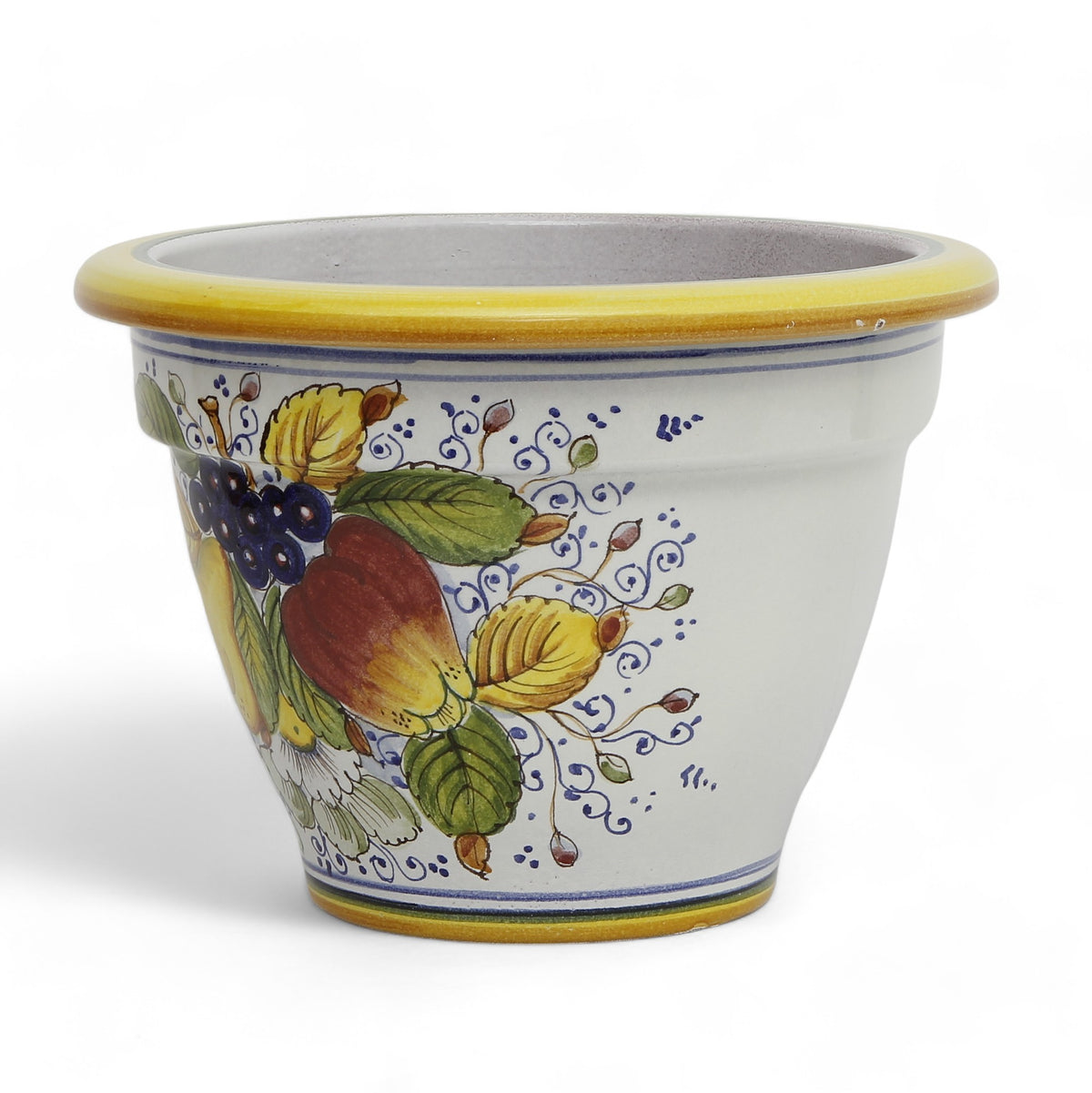 TOSCANA PLANTER: Round Tuscan planter/vase 'Campana' - Strong Terracotta indoor/outdoor freeze resistant - FRUTTA Design