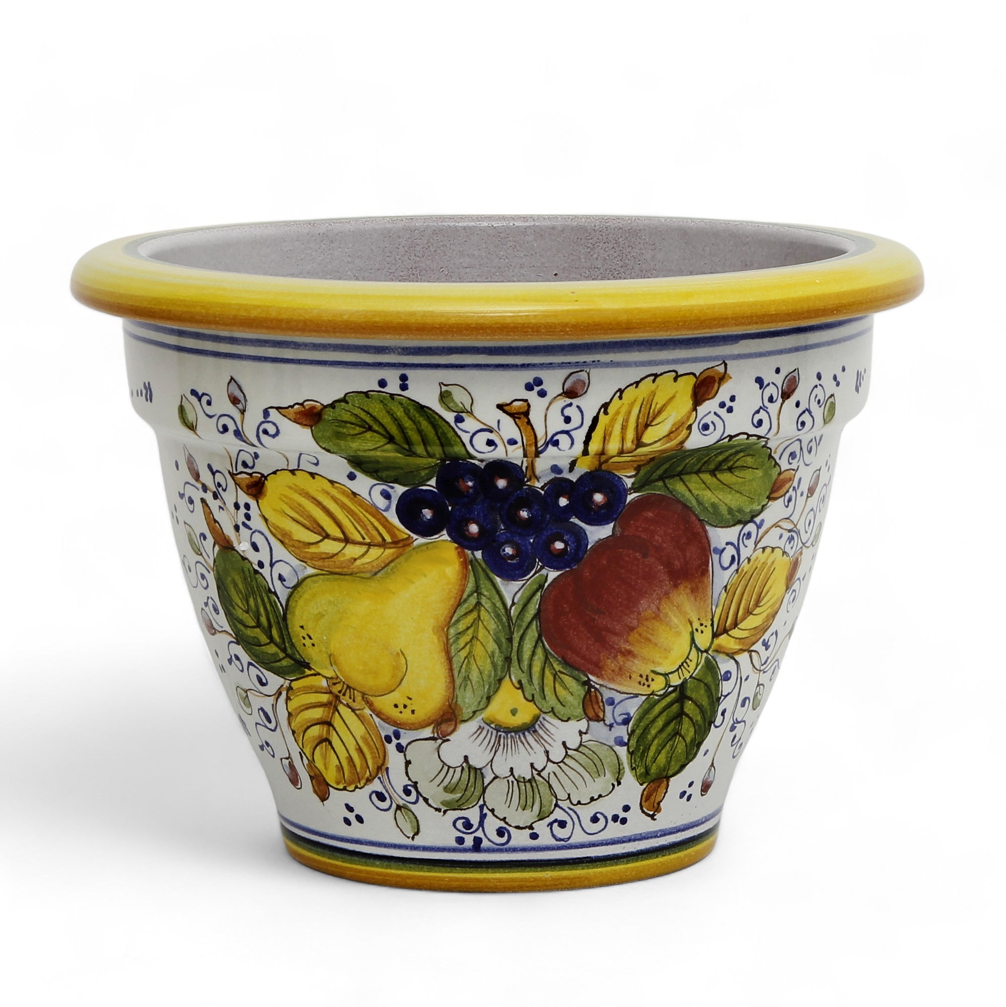 TOSCANA PLANTER: Round Tuscan planter/vase &#39;Campana&#39; - Strong Terracotta indoor/outdoor freeze resistant - FRUTTA Design