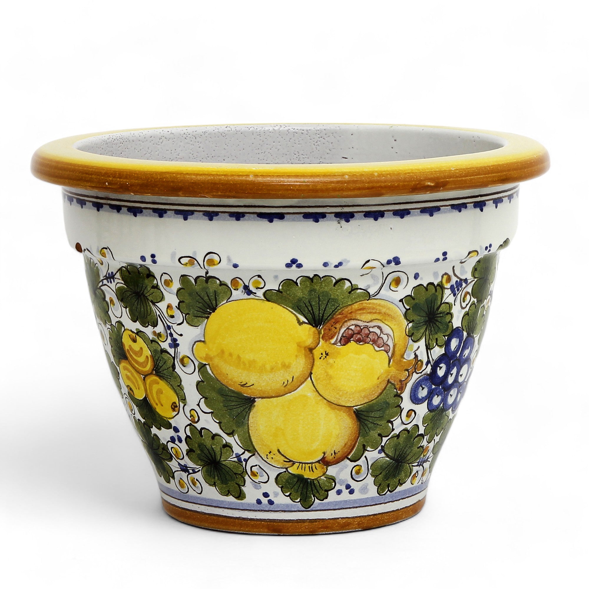 TOSCANA PLANTER: Round Tuscan planter/vase &#39;Campana&#39; - Strong Terracotta indoor/outdoor freeze resistant - TUSCANIA Design