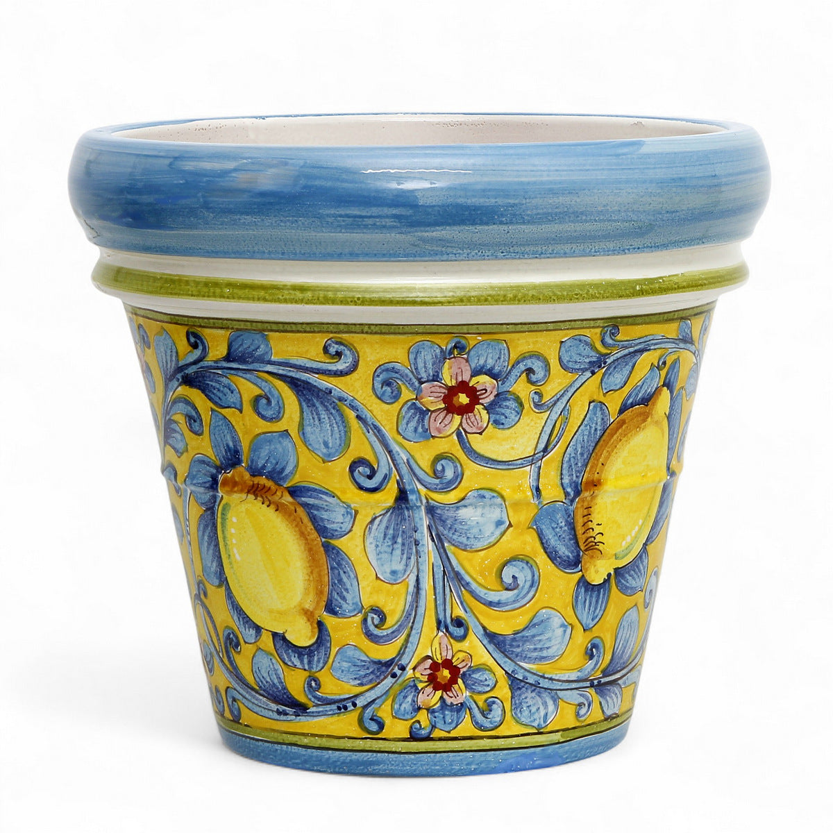 TOSCANA PLANTER: Medium Round Tuscan Limoniera planter/vase 'Conca' - Strong Terracotta indoor/outdoor freeze resistant - CAPRI Design