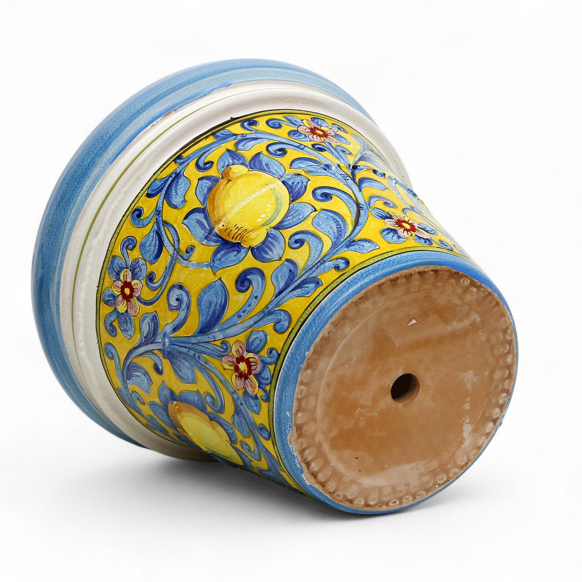 TOSCANA PLANTER: Medium Round Tuscan Limoniera planter/vase 'Conca' - Strong Terracotta indoor/outdoor freeze resistant - CAPRI Design