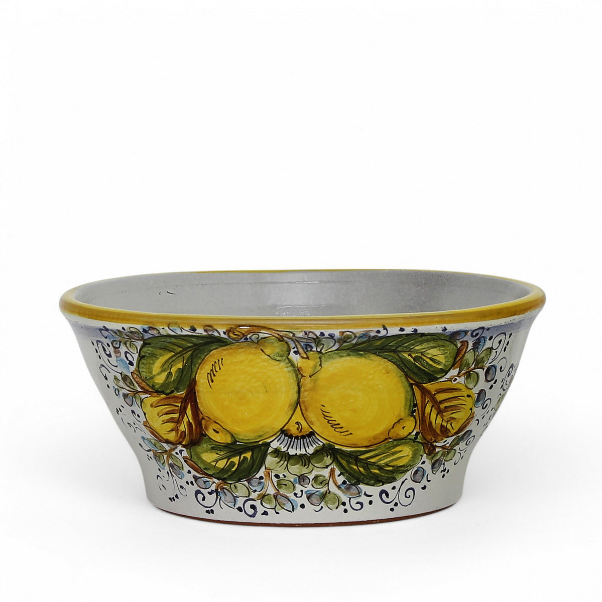 TOSCANA PLANTER CIOTOLA: Medium Round Tuscan Lown Bowl Planter &#39;Ciotolone&#39; - Strong Terracotta indoor/outdoor freeze resistant - POSITANO Design