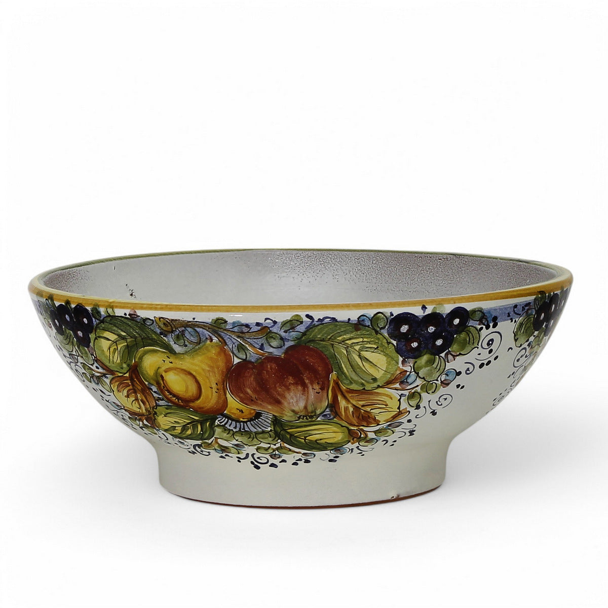 TOSCANA PLANTER CIOTOLA: Large Round Tuscan Lown Bowl Planter &#39;Ciotolone&#39; - Strong Terracotta indoor/outdoor freeze resistant - FRUTTA Design