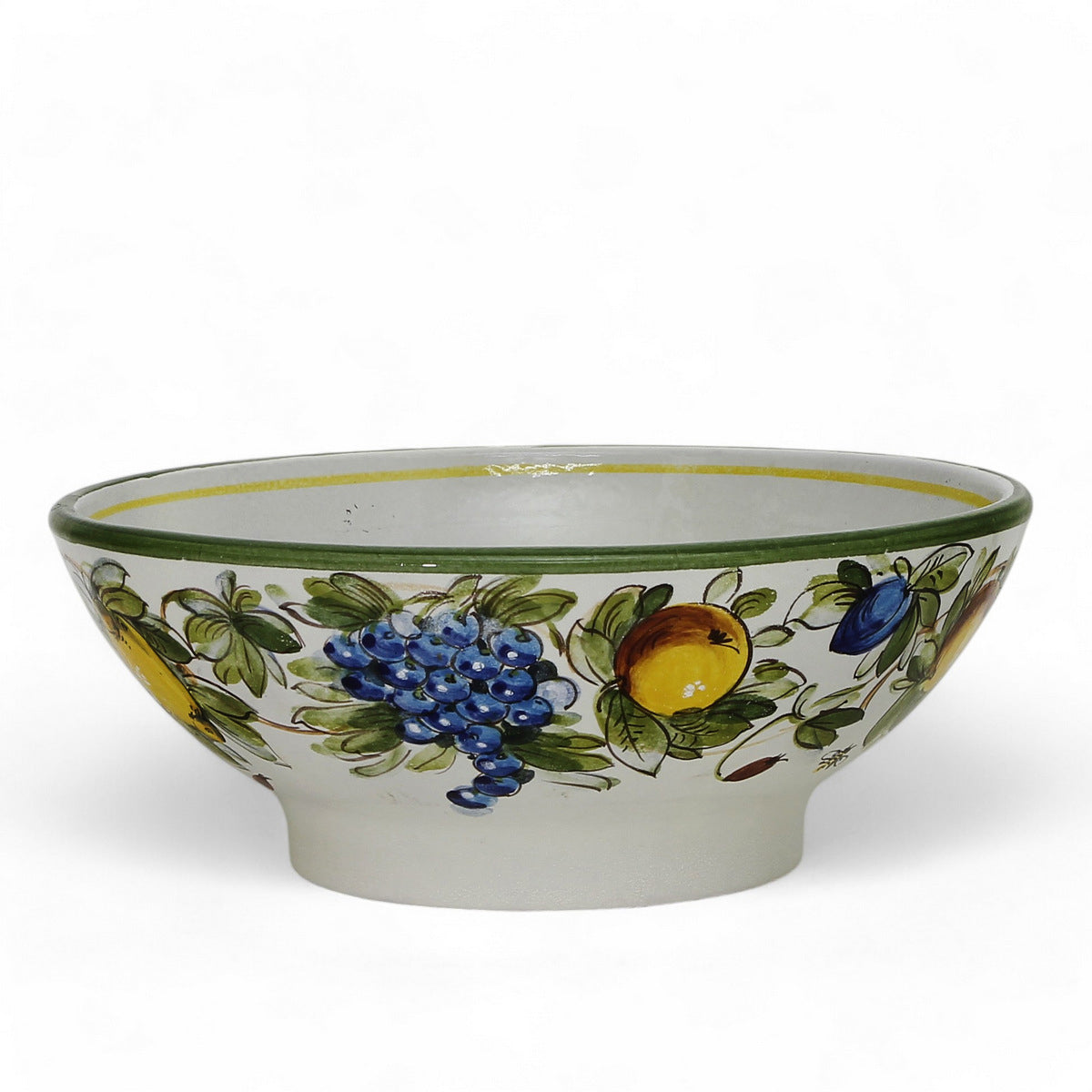 TOSCANA PLANTER CIOTOLA: Large Round Tuscan Lown Bowl Planter 'Ciotolone' - Strong Terracotta indoor/outdoor freeze resistant - LIMONI FONDO MIELE Design