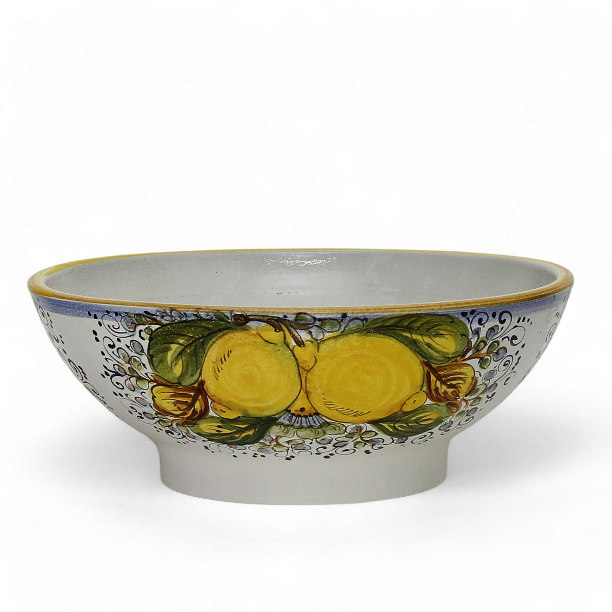 TOSCANA PLANTER CIOTOLA: Large Round Tuscan Lown Bowl Planter &#39;Ciotolone&#39; - Strong Terracotta indoor/outdoor freeze resistant - POSITANO Design