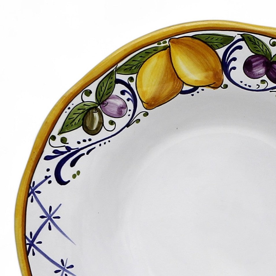 LIMONI POSITANO: Pasta/Soup rimmed plate