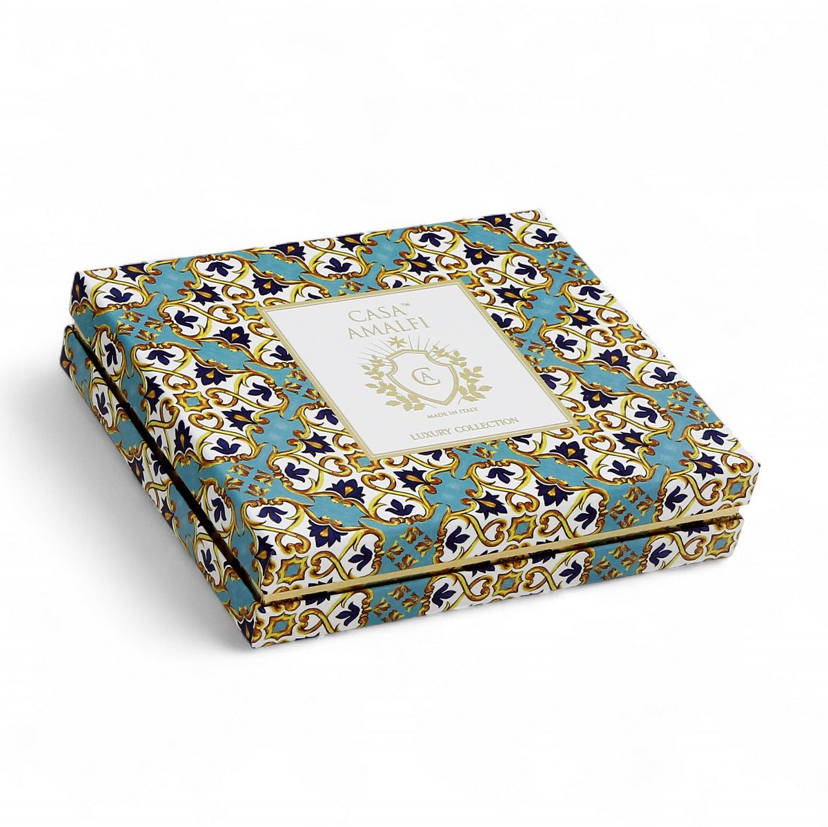 CASA AMALFI SOAPS: Scented Soap Bar with ceramic soap dish - Take me to Capri Set