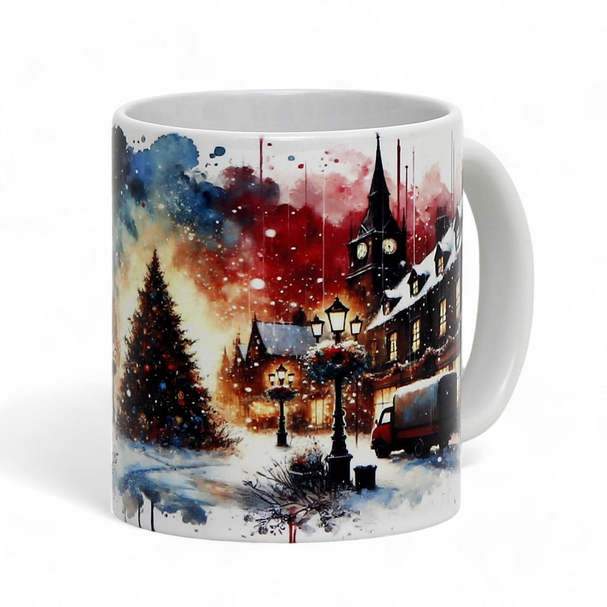 SUBLIMART: Christmas Ceramic Mug – Watercolor Design by RC Design