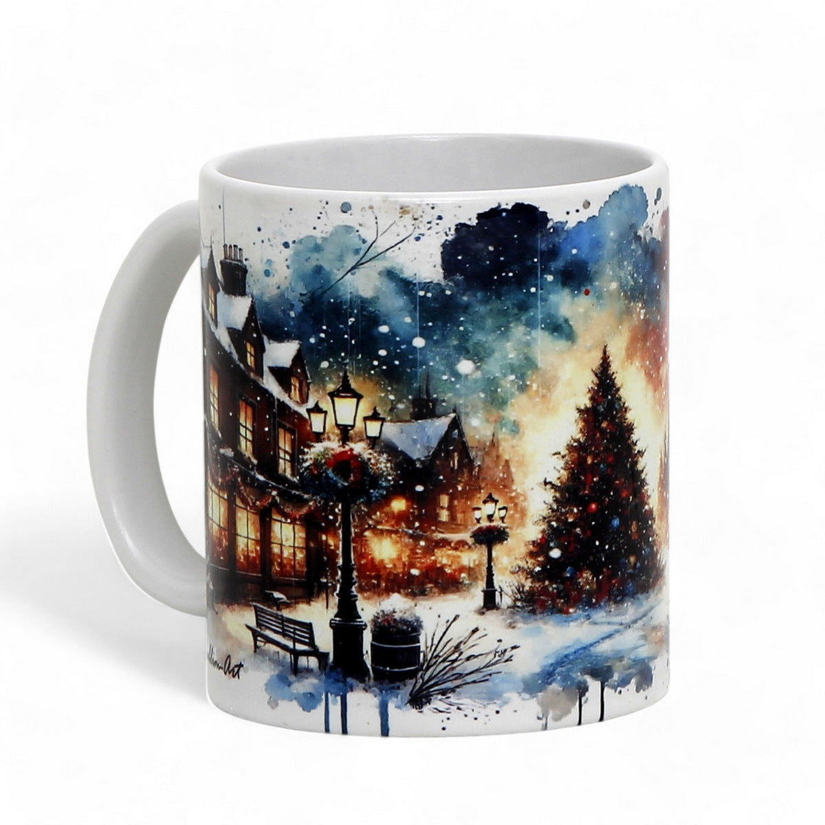 SUBLIMART: Christmas Ceramic Mug – Watercolor Design by RC Design