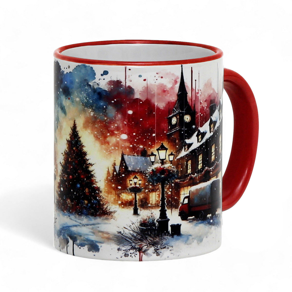 SUBLIMART: Christmas Ceramic Mug – Watercolor Design by RC Design