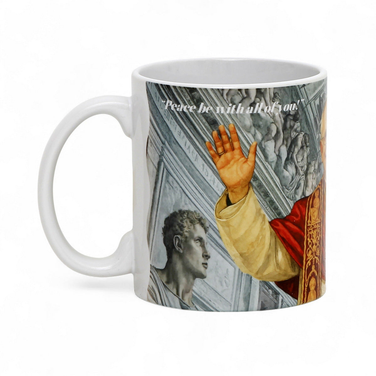 Commemorative Porcelain Mug for Pope Leo XIV – Exclusive digital portrait by RC Designs