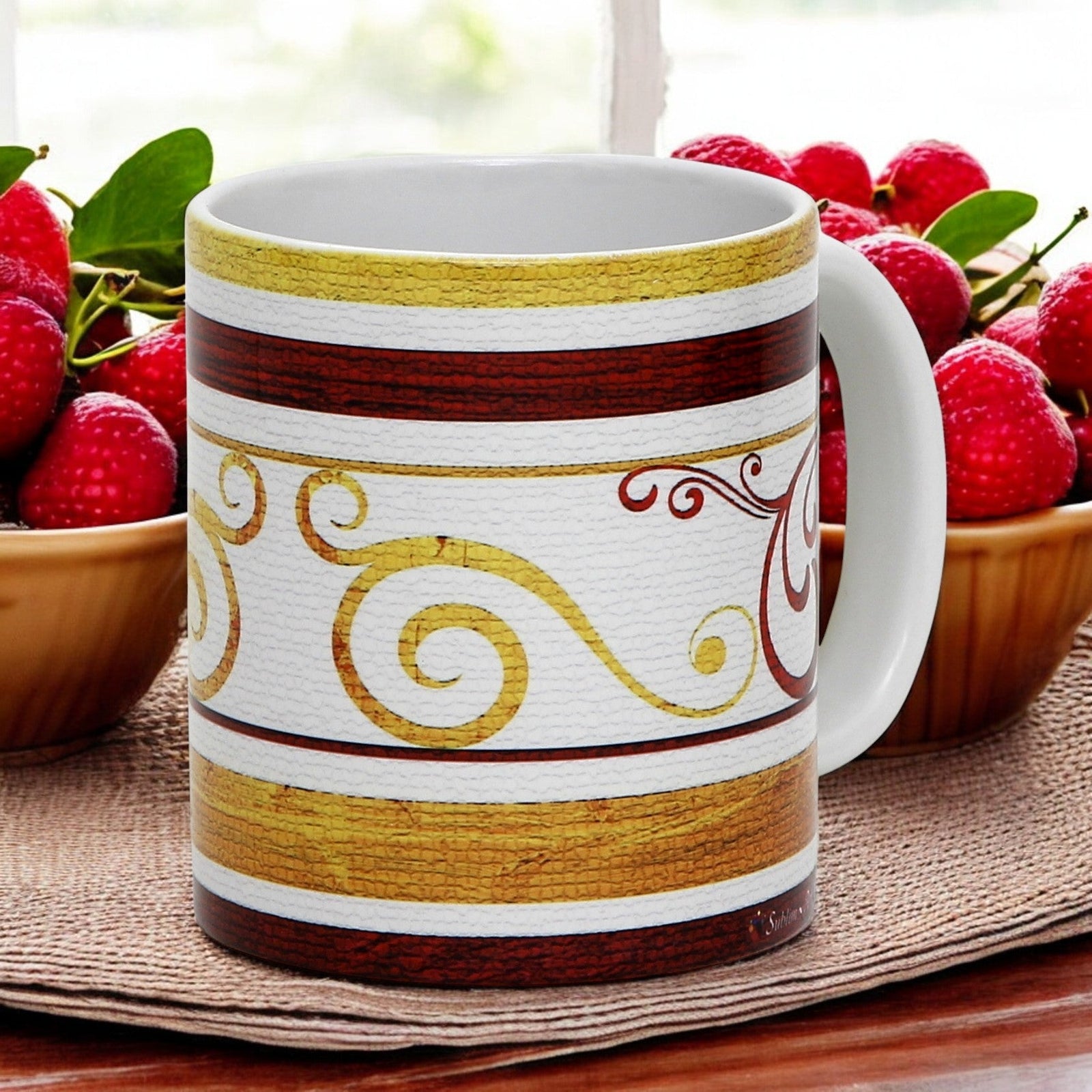 SUBLIMART: Ricco Italia Mug White Handle - by Mario Bruno (Design 6405)-