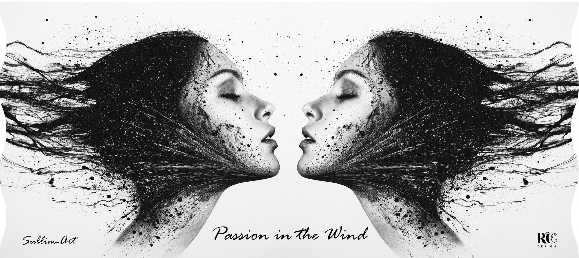 SUBLIMART: PASSIONE Ceramic Mug – "Passion in the Wind"
