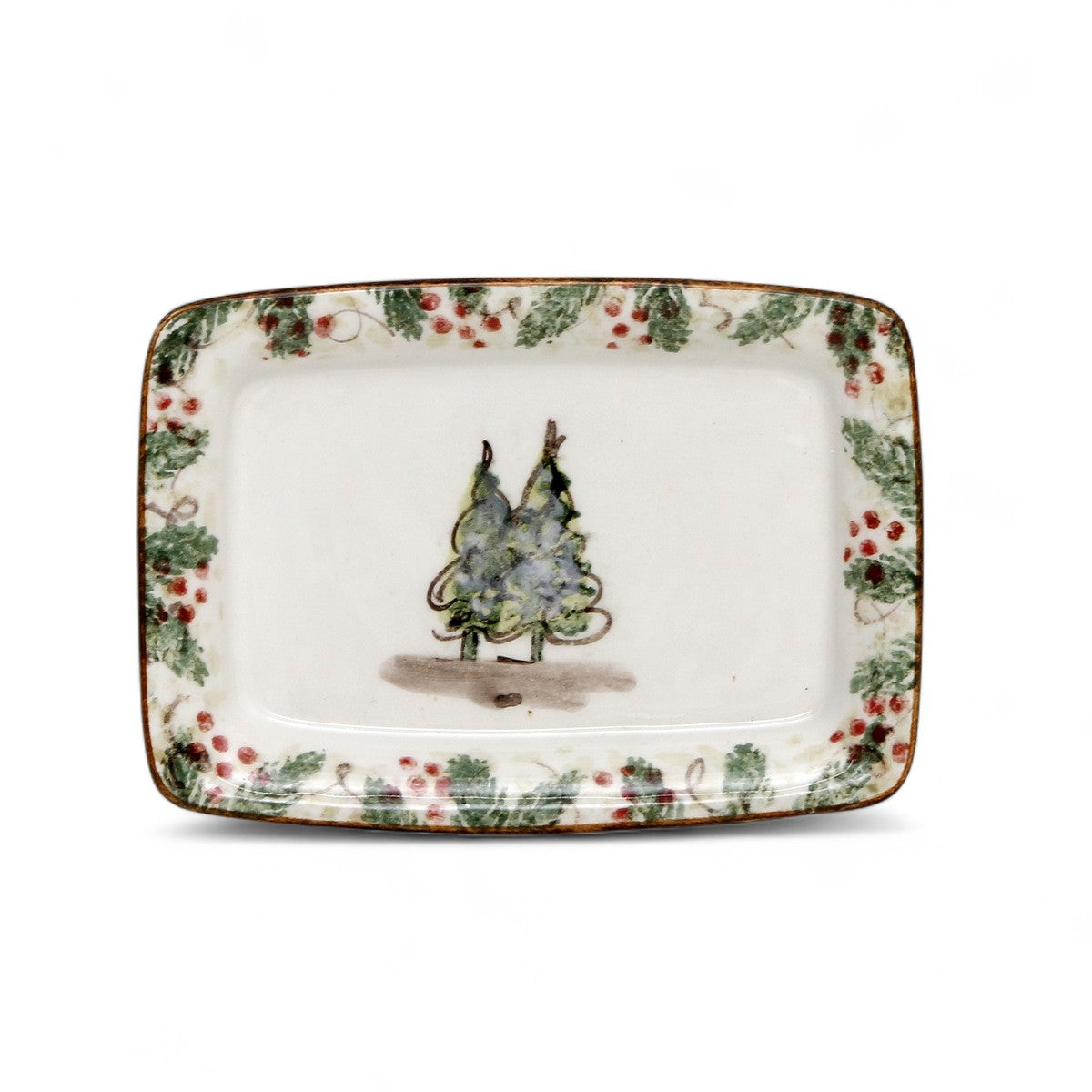 LOVE.ly: ARTE ITALICA Natale Small Rectangular Tray with 12 Baci Perugina