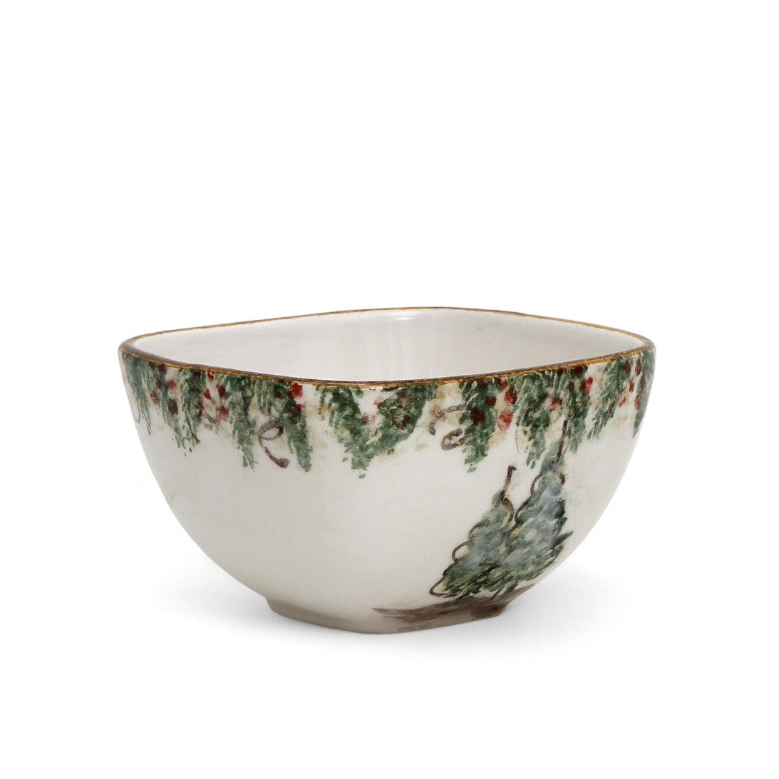 LOVE.ly: ARTE ITALICA Natale Square Cereal Bowl with 12 Baci Perugina