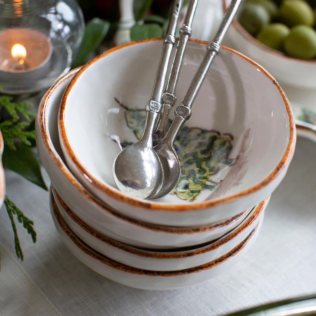 ARTE ITALICA: Natale Small Dipping Bowl Set - tops-selection.shop