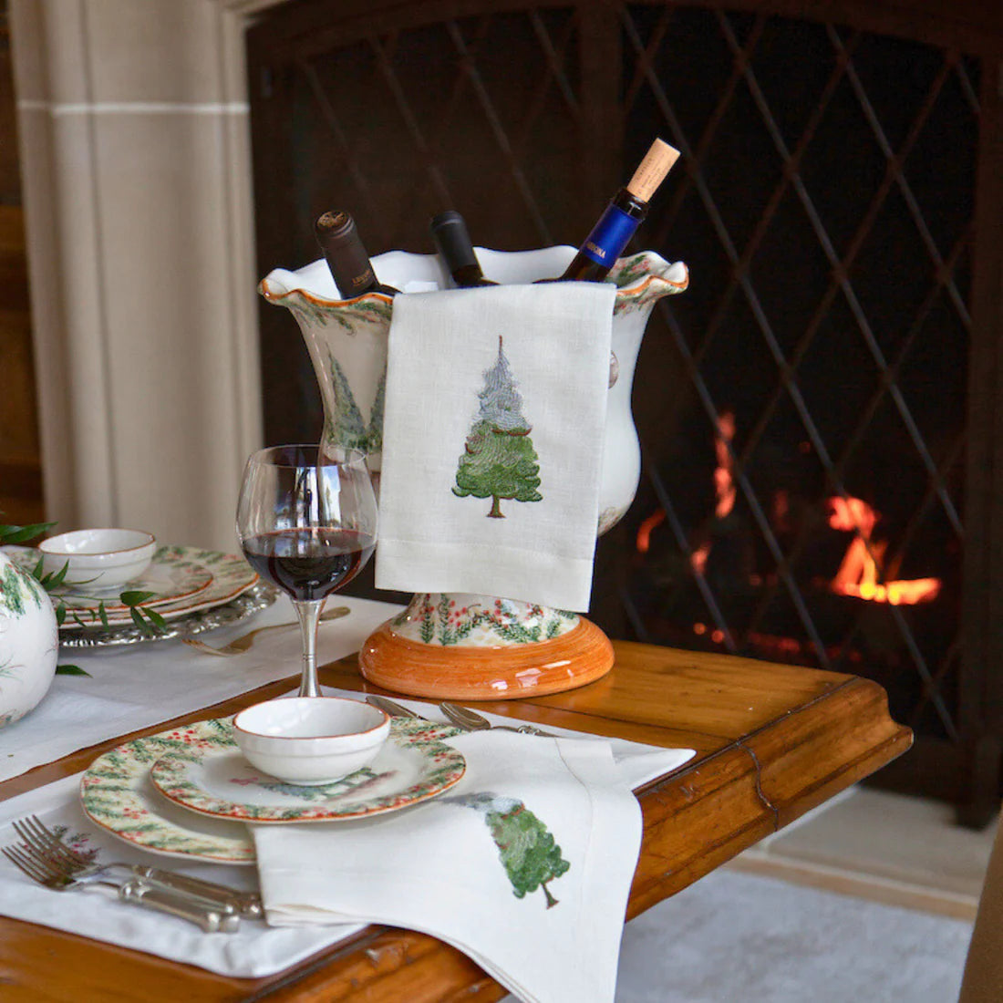 ARTE ITALICA: Natale Footed Cachepot / Ice Bucket