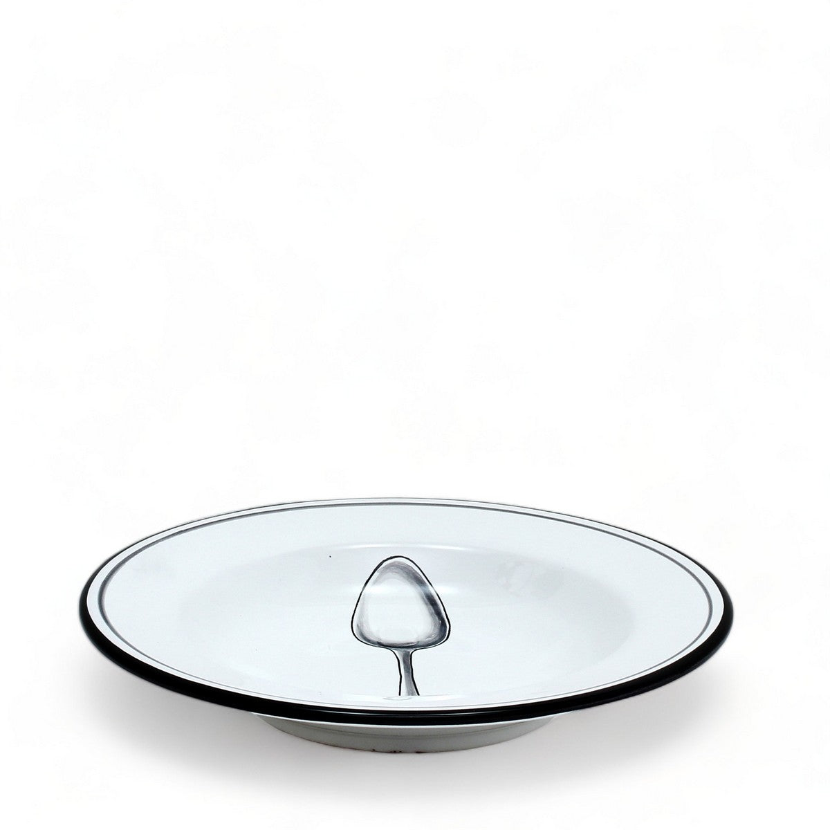 POSATA NERO: Pasta/Soup Rimmed Bowl Plate