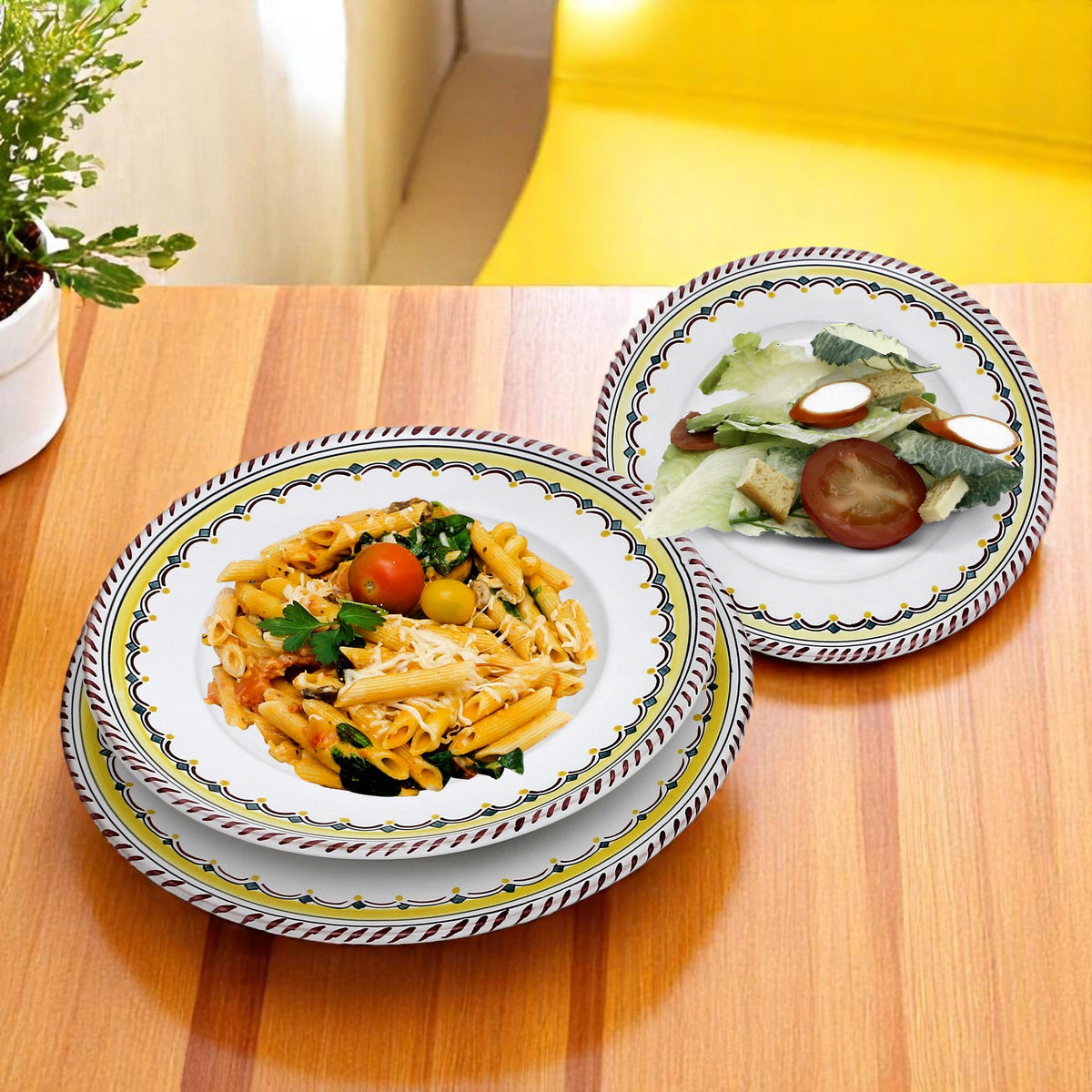 ORVIETO RED ROOSTER SIMPLE: Dinner Plate