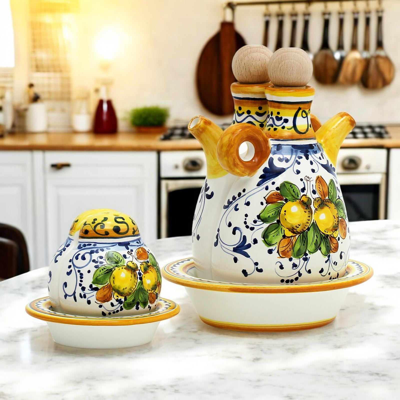 LIMONCINI: 'The Better Half' Oil+Vinegar and Salt+Pepper Sets - tops-selection.shop