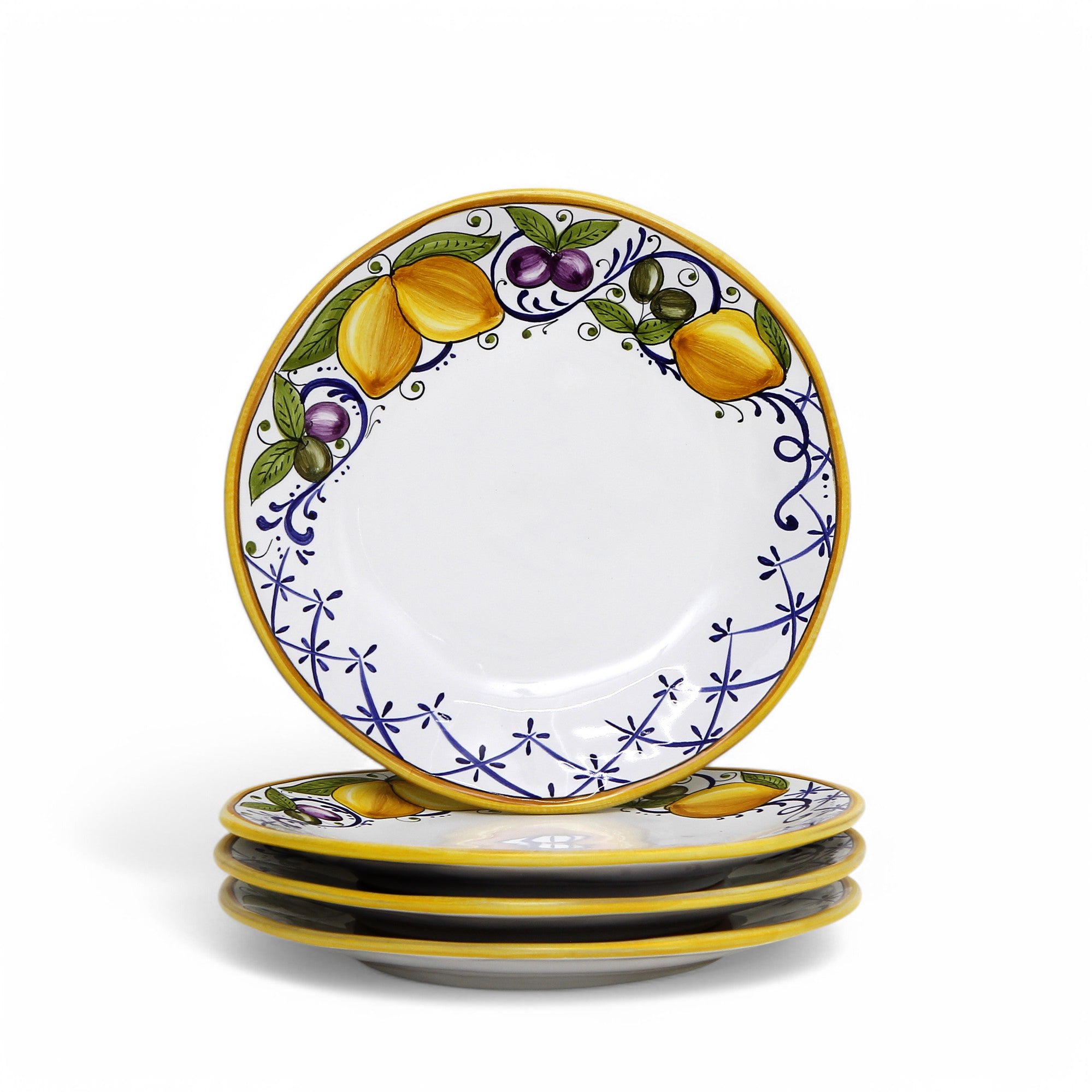 LIMONI POSITANO: Salad Plates Bundle of Four Pcs.