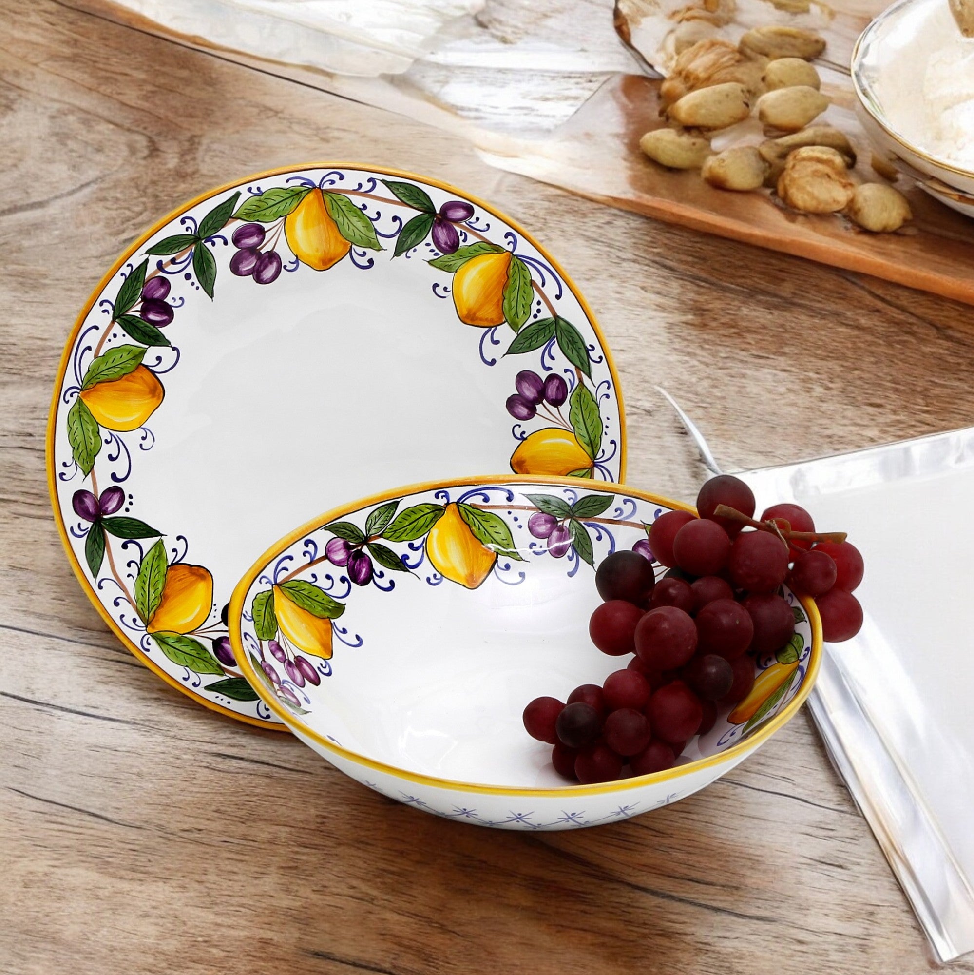 LIMONI POSITANO: Two Pieces Serving Set Bundle