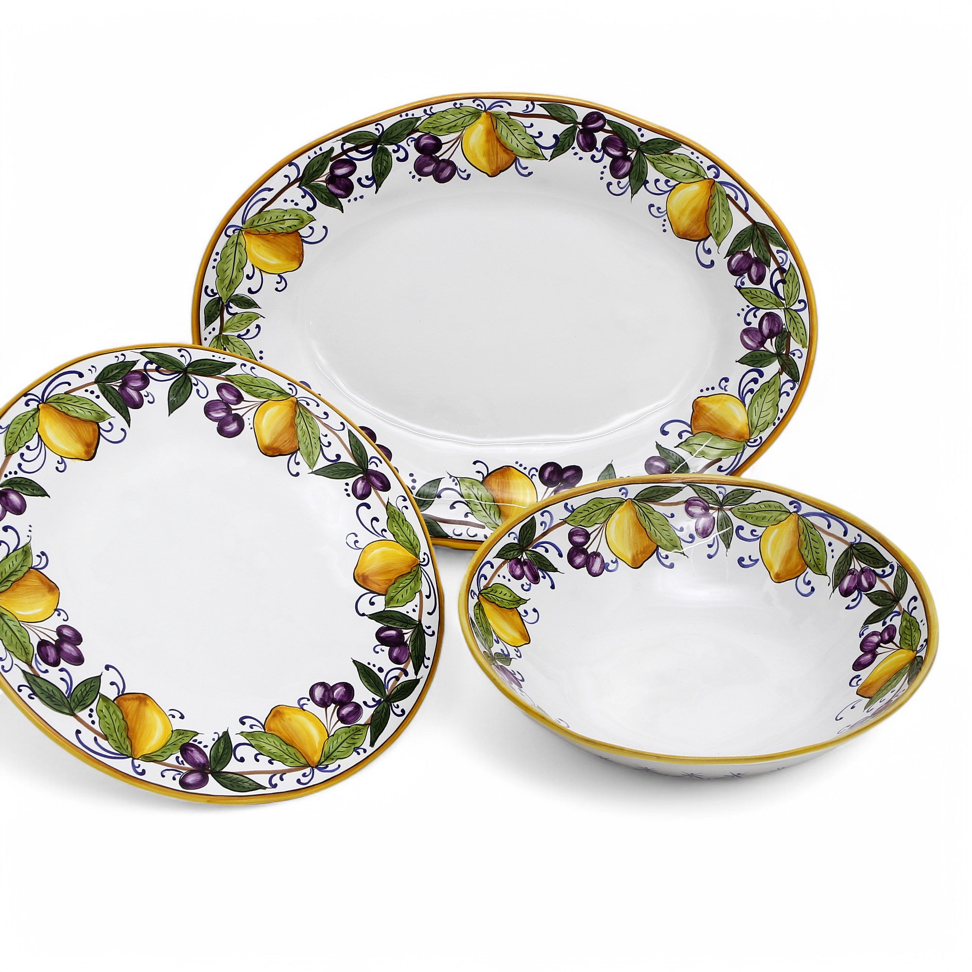 LIMONI POSITANO: Three Pieces Serving Set Bundle