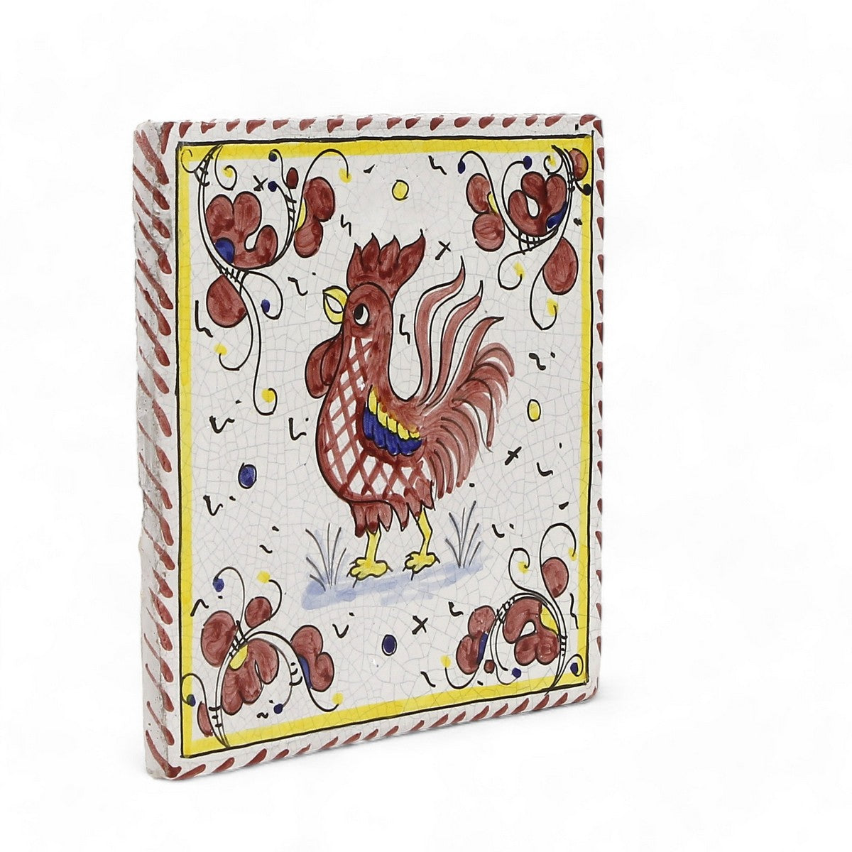 ANTICA DERUTA: Hand Painted Ceramic Authentic Deruta Tile