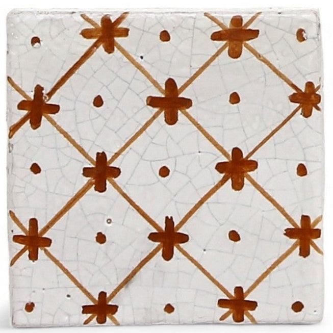 ANTICA DERUTA: Hand Painted Ceramic Authentic Deruta Tile